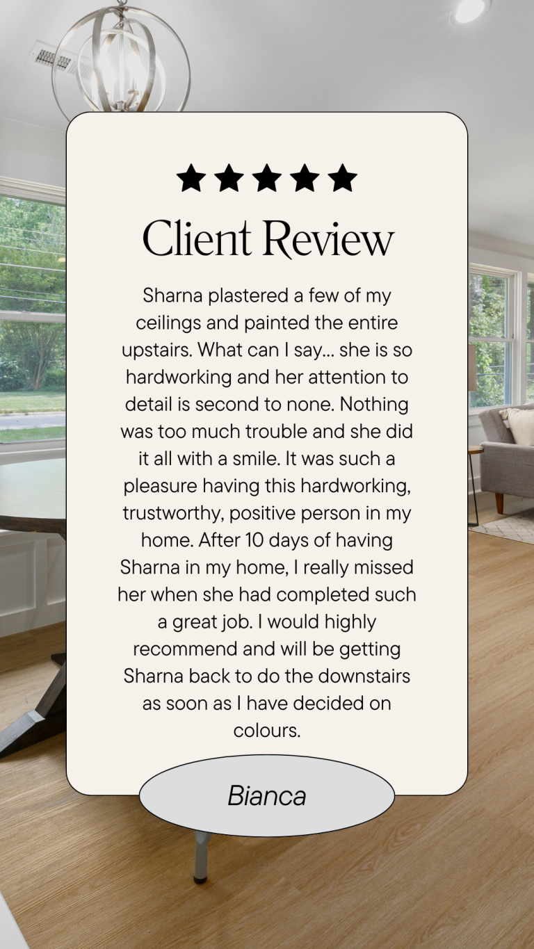 McKenzie Plastering & Decorating Service Maidstone Client review 